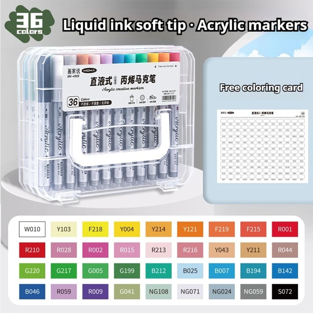 Acrylic Paint Markers Set Soft Tip Paint Pens 12 To 120 Colors For Artists And Beginners 3