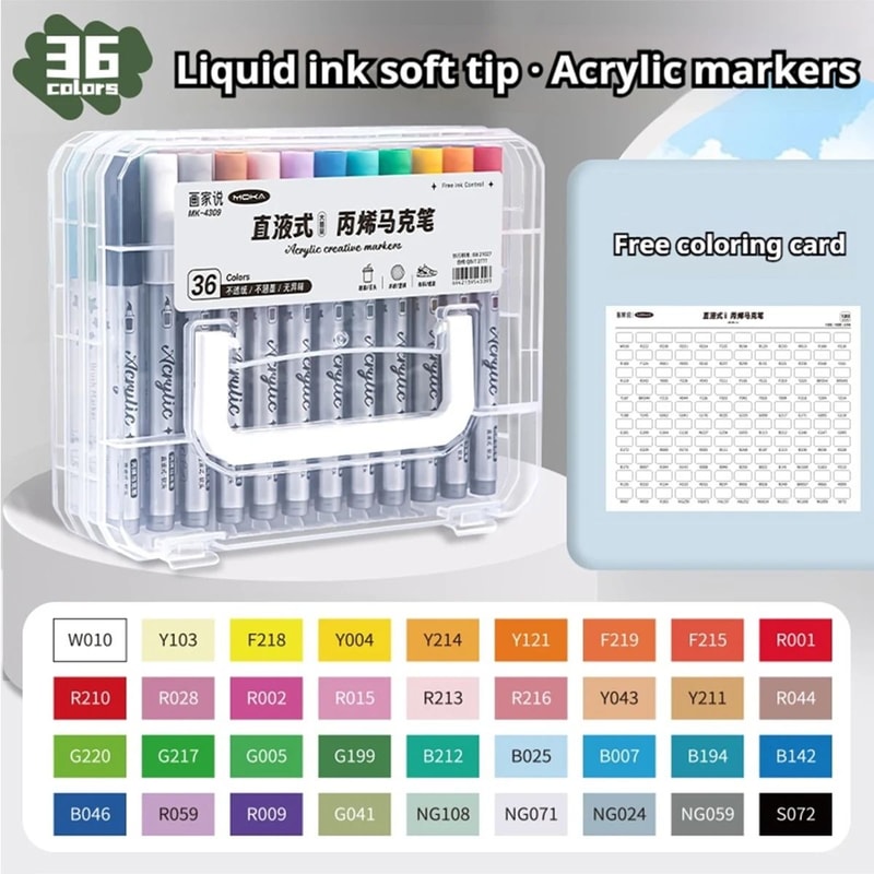 Acrylic Paint Markers Set Soft Tip Paint Pens 12 To 120 Colors For Artists And Beginners 3