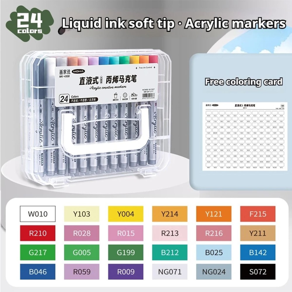 Acrylic Paint Markers Set Soft Tip Paint Pens 12 To 120 Colors For Artists And Beginners 2