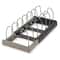 Telescopic Pot Rack Organizer 7 Slot Pan And Lid Holder Space Saving Kitchen Cabinet Organizer 2