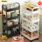 Multi Layer Kitchen Storage Trolley Rolling Cart Organizer For Snacks Fruits And Vegetables 9