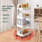 Multi Layer Kitchen Storage Trolley Rolling Cart Organizer For Snacks Fruits And Vegetables 11