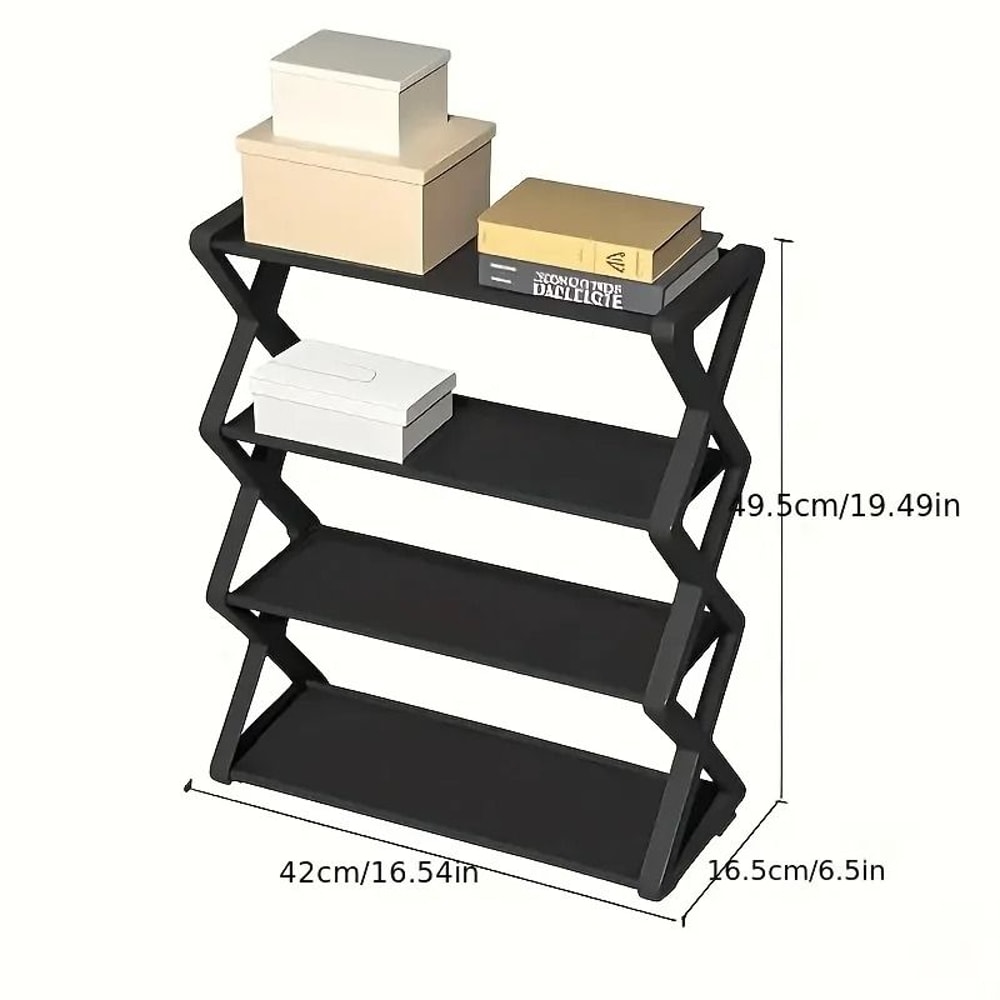 X Type Multi Layer Shoe Rack Space Saving Home Shoe Organizer 1