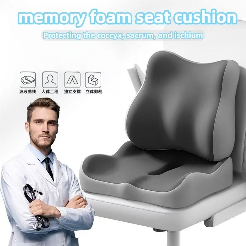 Orthopedic Memory Foam Seat Cushion For Tailbone And Back Pain Relief 9