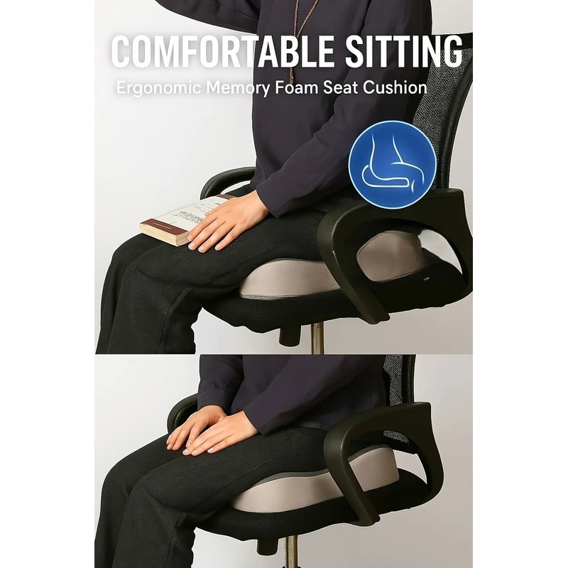 Orthopedic Memory Foam Seat Cushion For Tailbone And Back Pain Relief 6