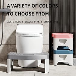 comfort toilet stool anti slip squatting aid bathroom footstool