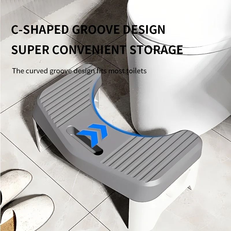 Comfort Toilet Stool Anti Slip Squatting Aid Bathroom Footstool 6