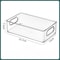 Clear Stackable Pantry Storage Bins With Handles Refrigerator Organizer Set 2
