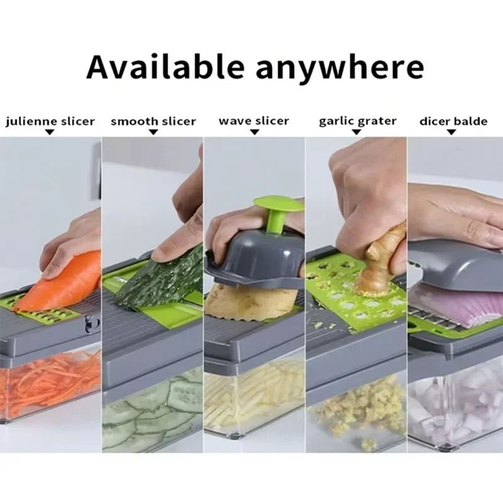 5 In 1 Vegetable Cutter Handheld Food Chopper Slicer And Grater 4