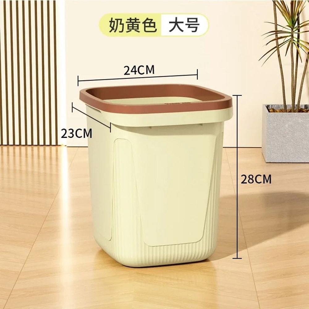 Minimalist Lidless Trash Can Open Top Household Waste Bin 5