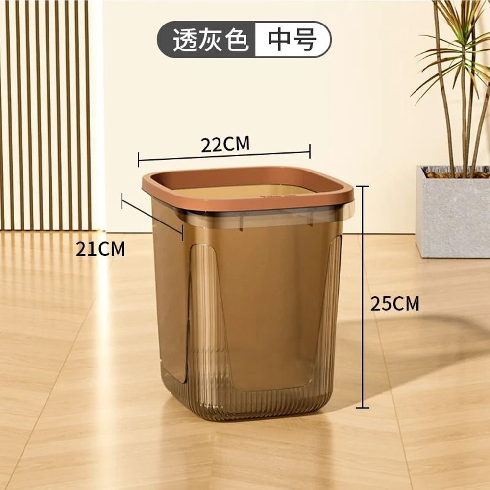 Minimalist Lidless Trash Can Open Top Household Waste Bin 4