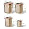 Minimalist Lidless Trash Can Open Top Household Waste Bin 9