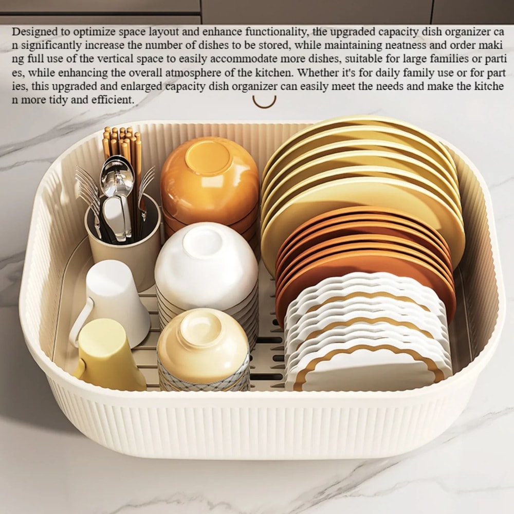 Multifunctional Chopsticks Organizer Dish Drying Rack Kitchen Utensil Holder 4