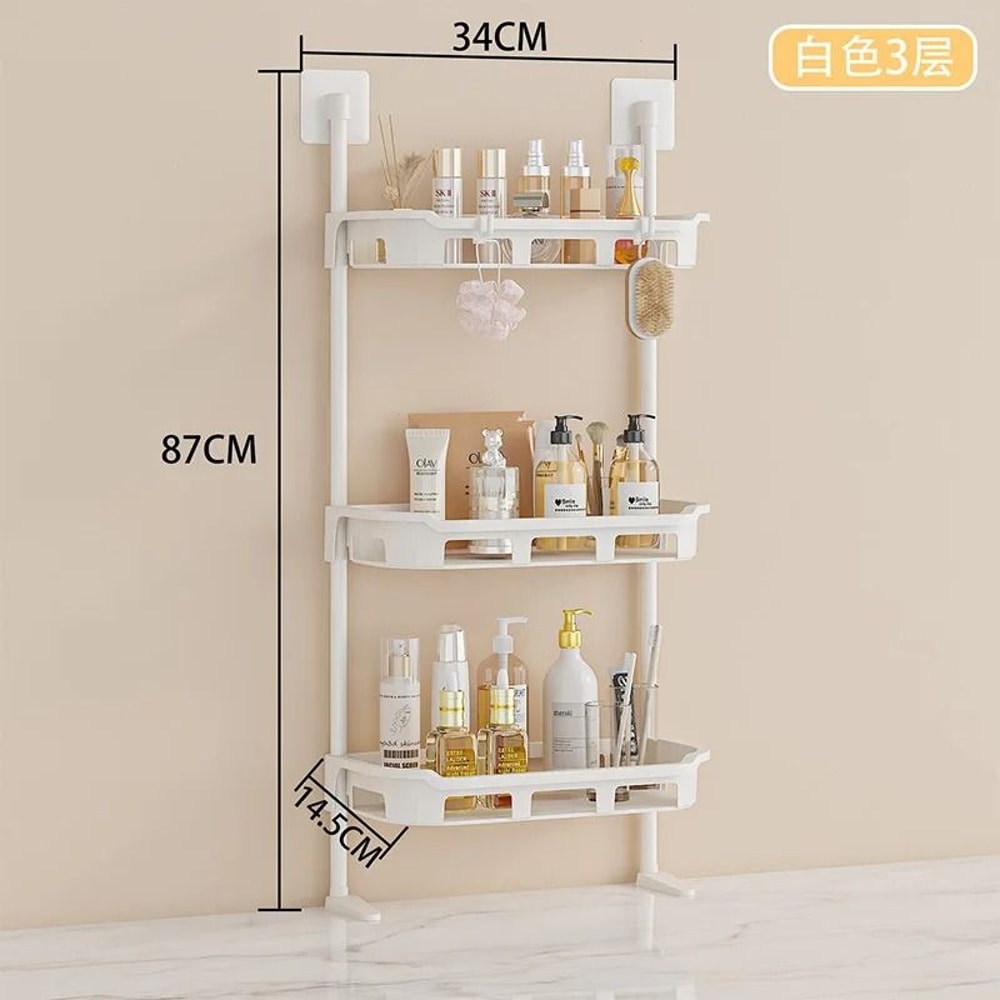 3 Tier Over The Toilet Storage Rack Space Saving Bathroom Organizer Shelf 0