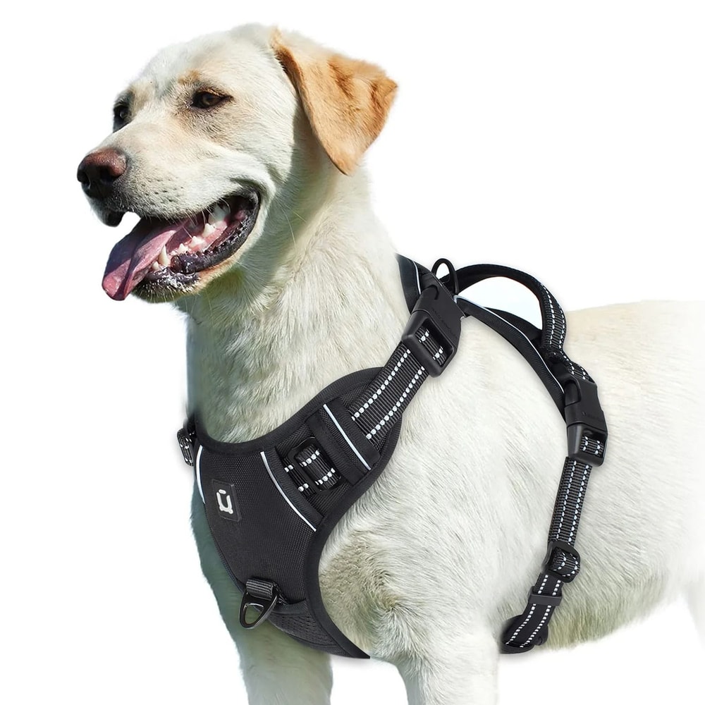 No Pull Dog Harness Adjustable Soft Padded Vest With Control Handle 2
