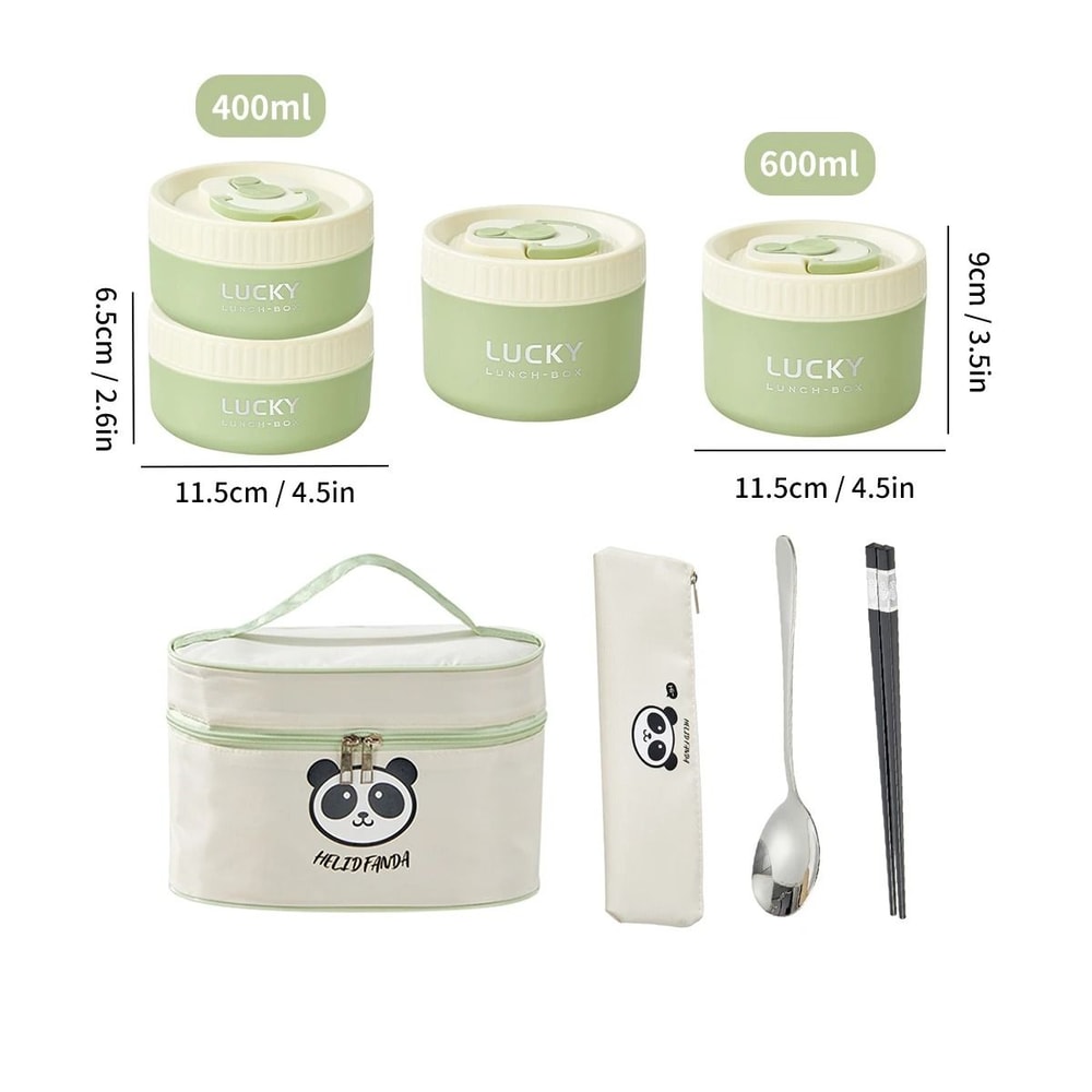 Insulated Stainless Steel Thermal Bento Box Leak Proof Portable Lunch Container 17