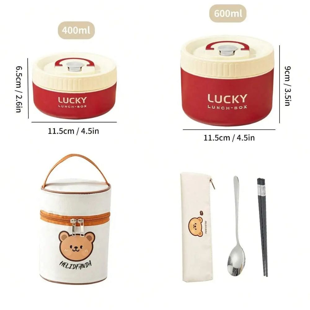 Insulated Stainless Steel Thermal Bento Box Leak Proof Portable Lunch Container 13