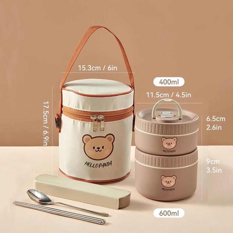 Insulated Stainless Steel Thermal Bento Box Leak Proof Portable Lunch Container 10