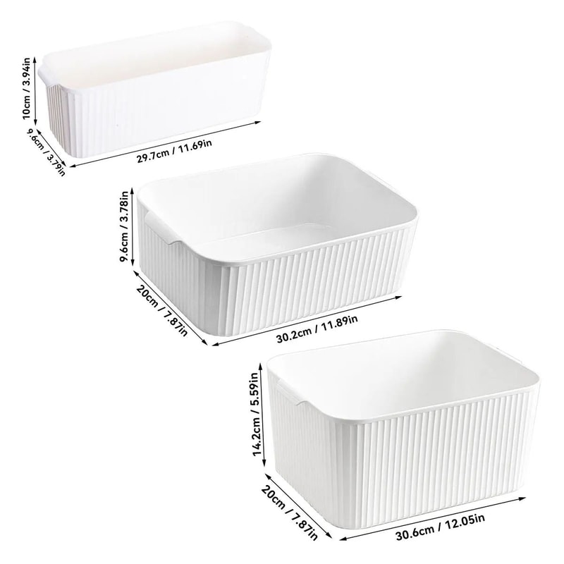 Multifunctional Plastic Storage Box With Handle Desktop Organizer Container 7