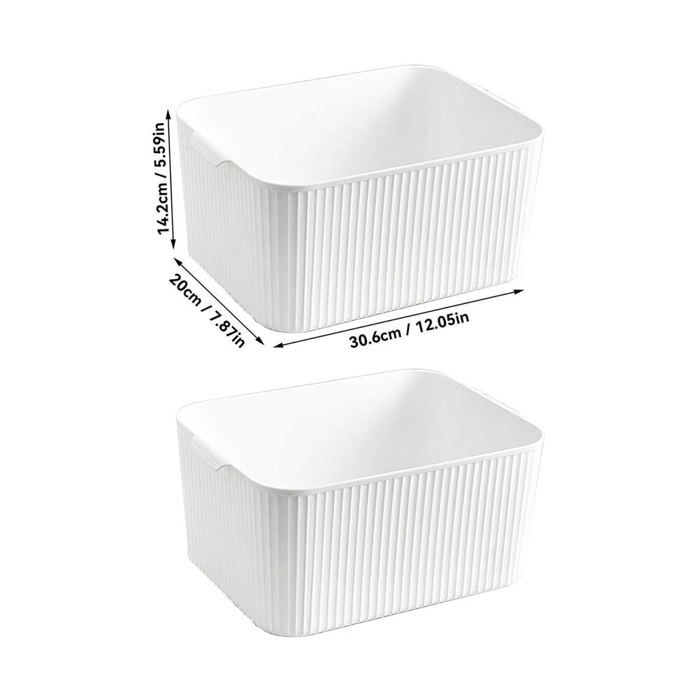 Multifunctional Plastic Storage Box With Handle Desktop Organizer Container 6