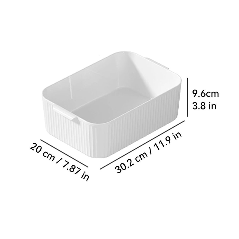 Multifunctional Plastic Storage Box With Handle Desktop Organizer Container 2