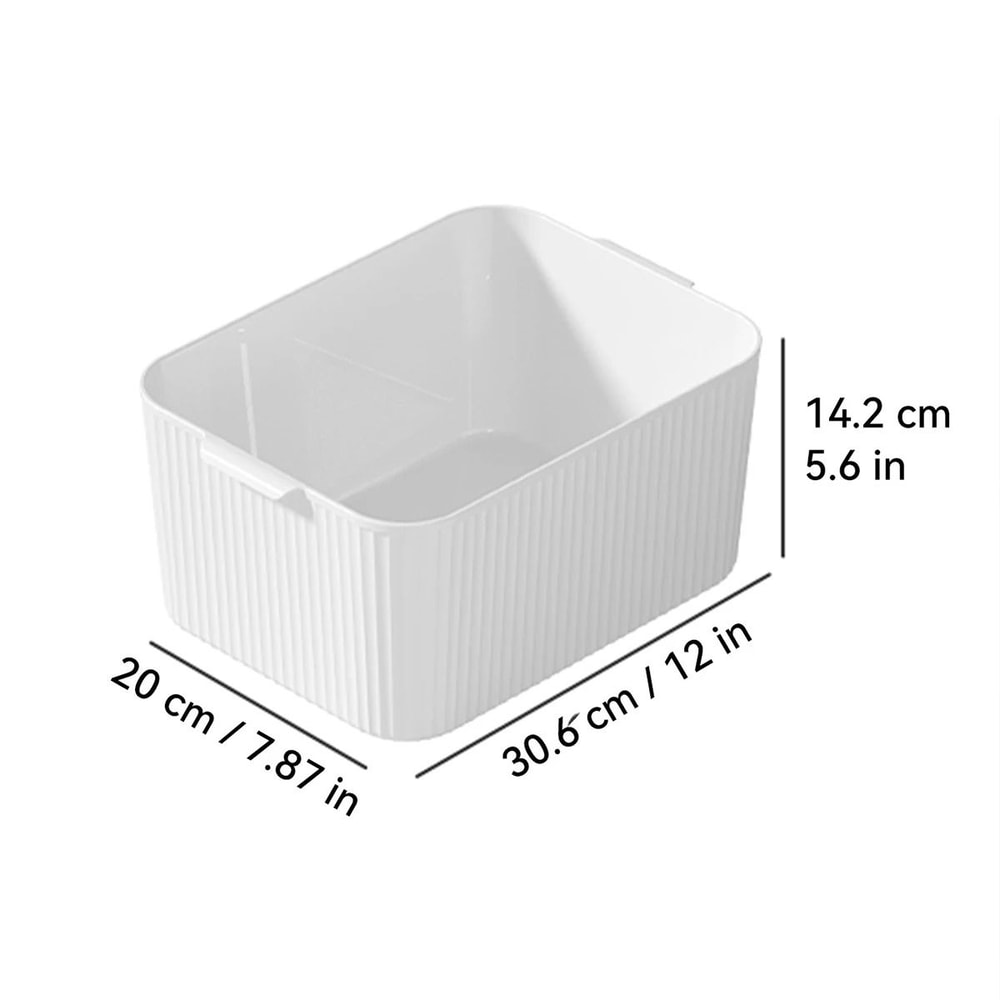 Multifunctional Plastic Storage Box With Handle Desktop Organizer Container 3