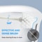 Long Handle Toilet Brush With Holder Anti Splash Bathroom Cleaner 5