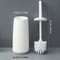 Long Handle Toilet Brush With Holder Anti Splash Bathroom Cleaner 2