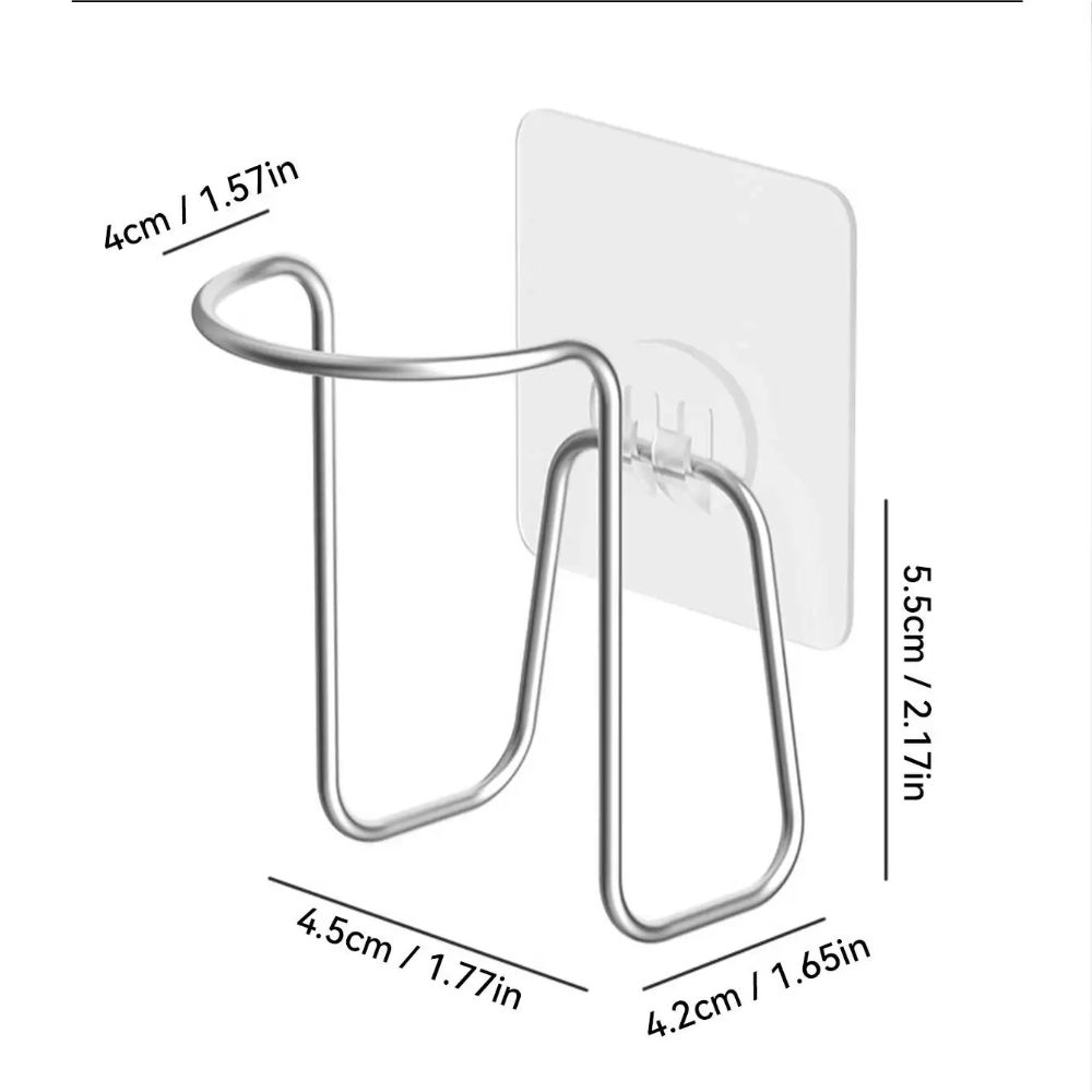 Wall Mounted Stainless Steel Paper Cup Holder Punch Free Cup Organizer 1