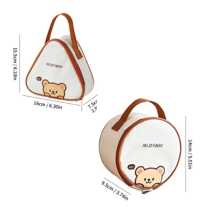 Mini Capybara Insulated Lunch Bag Thermal Waterproof Portable Cooler Bag 12