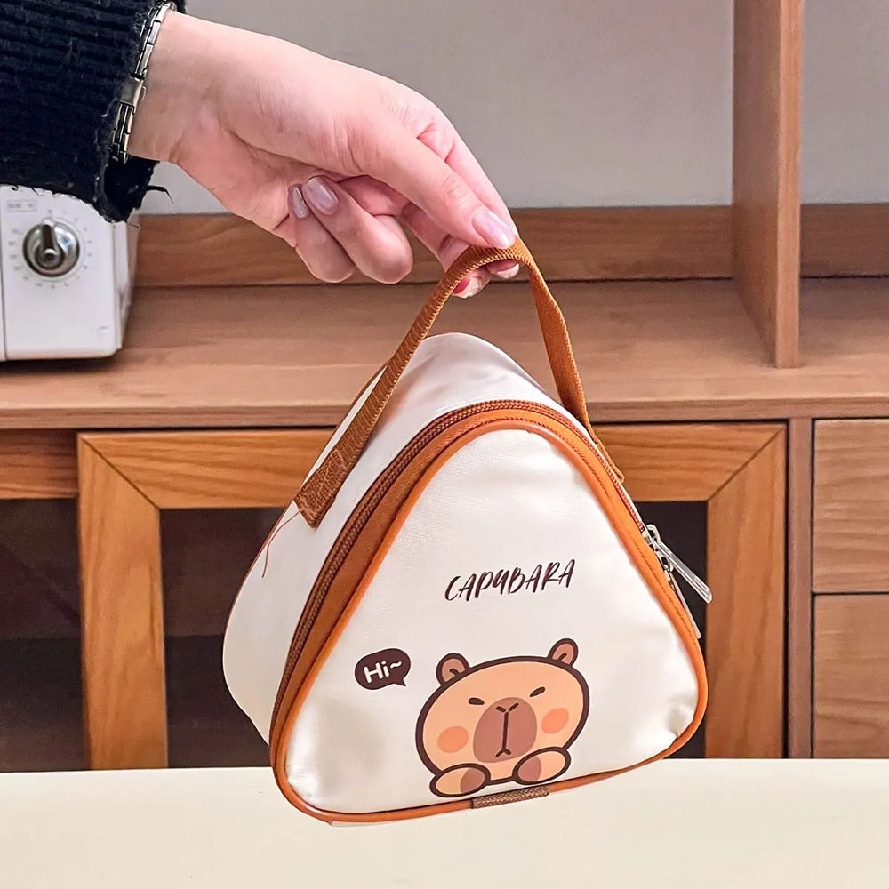 Mini Capybara Insulated Lunch Bag Thermal Waterproof Portable Cooler Bag 13