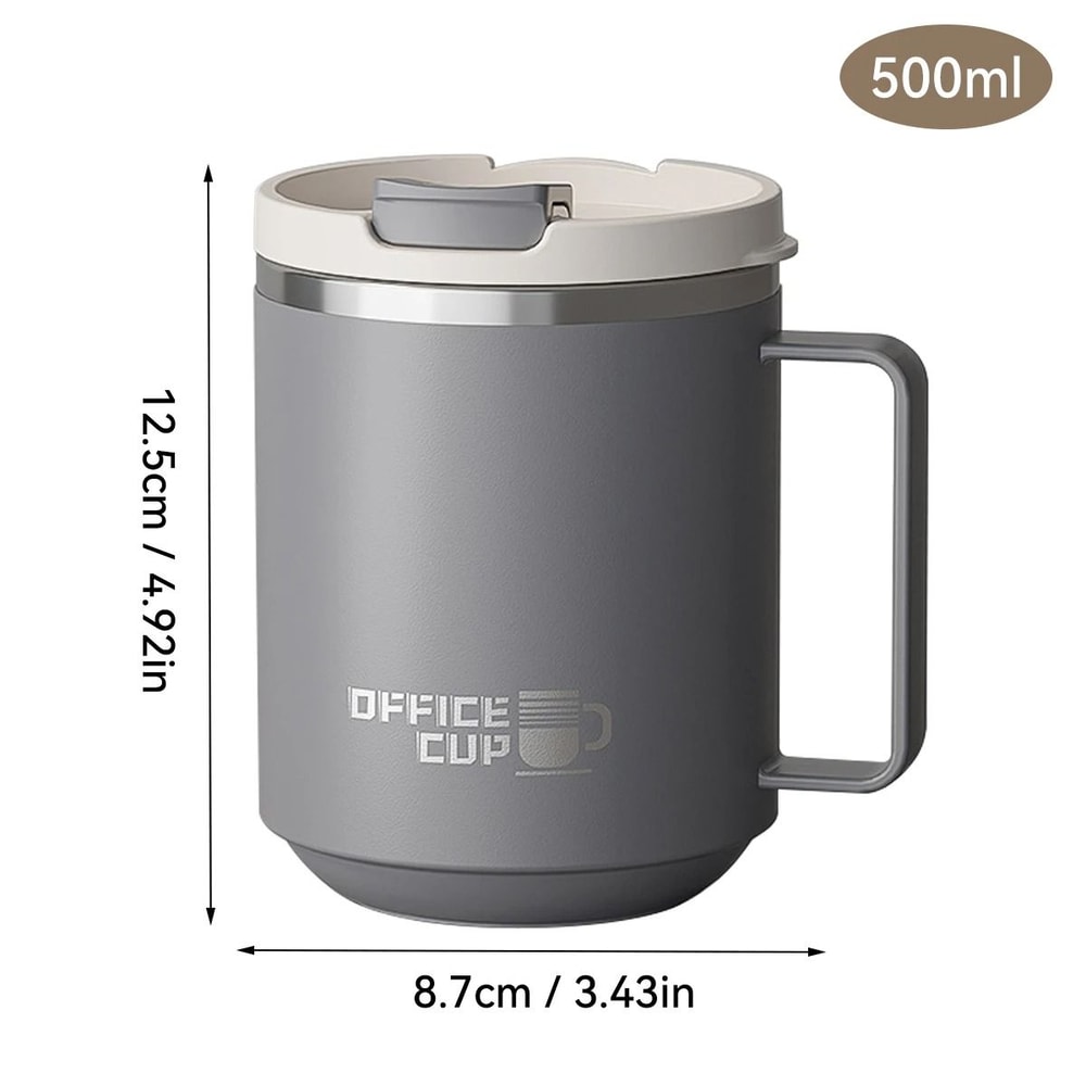 Insulated Stainless Steel Coffee Mug Double Wall Large Capacity Travel Cup 7