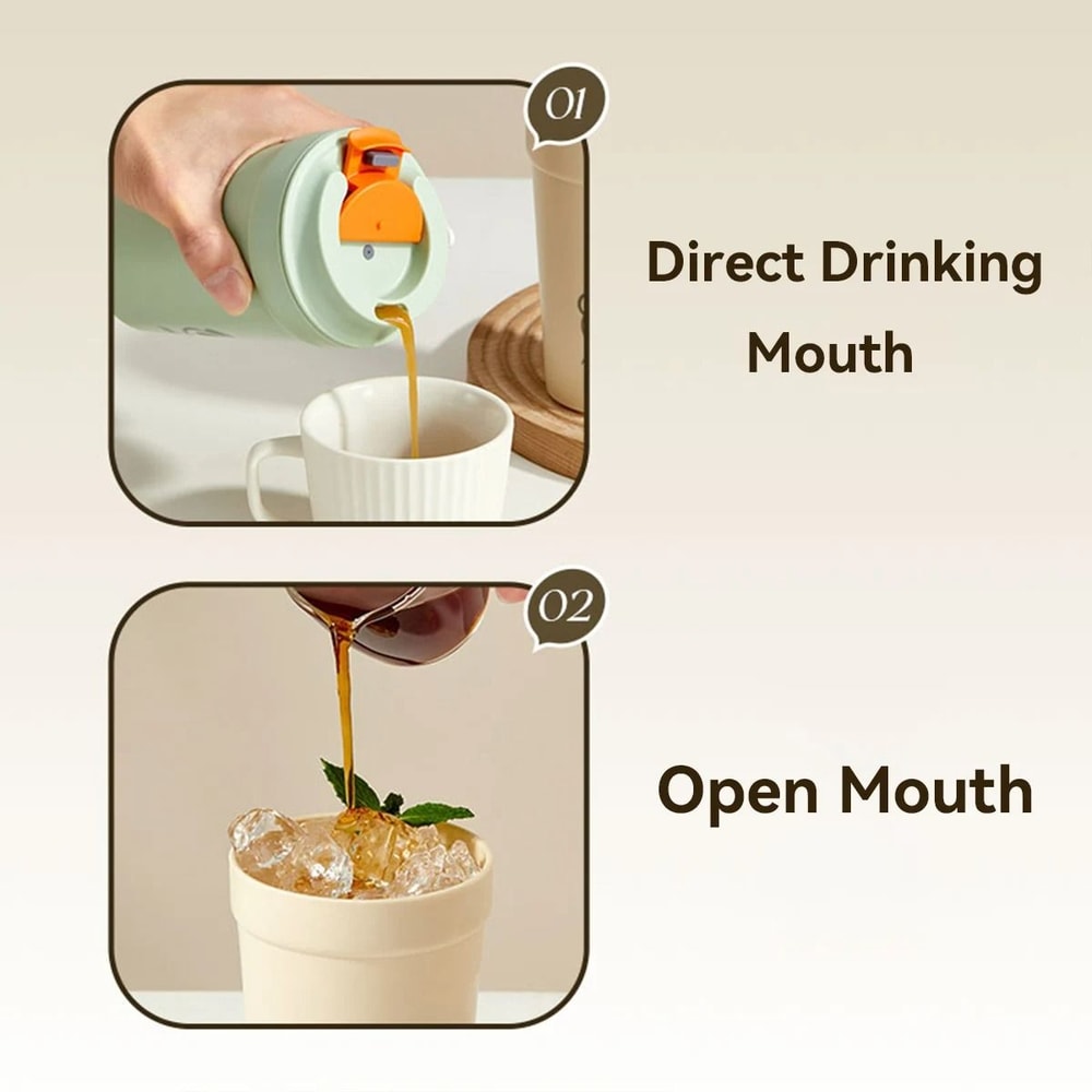 Portable Plastic Coffee Mug Leak Proof Drinking Cup With Rope Handle 6