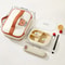 Divided Lunch Box 3 Compartment Portable Microwave Safe Food Container 6