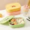 Divided Lunch Box 3 Compartment Portable Microwave Safe Food Container 0