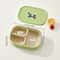 Divided Lunch Box 3 Compartment Portable Microwave Safe Food Container 5