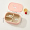 Divided Lunch Box 3 Compartment Portable Microwave Safe Food Container 3
