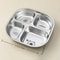 Capybara Stainless Steel Divided Plate 3 Compartment Kids Dinner Plate 10