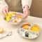 Capybara Stainless Steel Divided Plate 3 Compartment Kids Dinner Plate 12