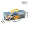 Large Capacity Plastic Tool Box Portable Tool Organizer With Handle 5
