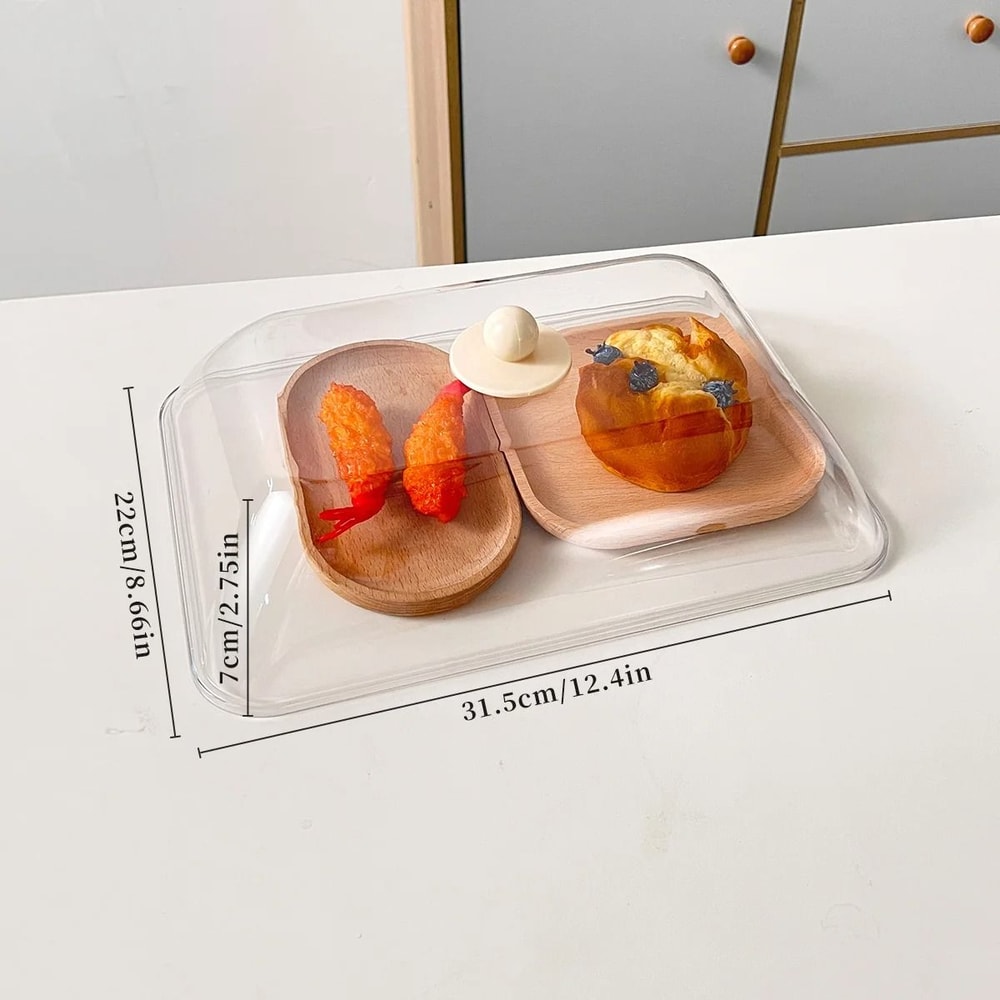 Reusable Plastic Food Cover Lid Dustproof Kitchen Food Protector 4