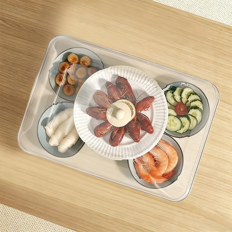 Reusable Plastic Food Cover Lid Dustproof Kitchen Food Protector 6