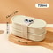Double Layer Bento Lunch Box Microwave Safe Portable Food Container With Strap 4