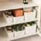 Plastic Kitchen Storage Box Cabinet Organizer Desktop Storage Basket 0