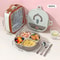Stainless Steel Bento Lunch Box Divided Microwave Safe Sealed Food Container 8