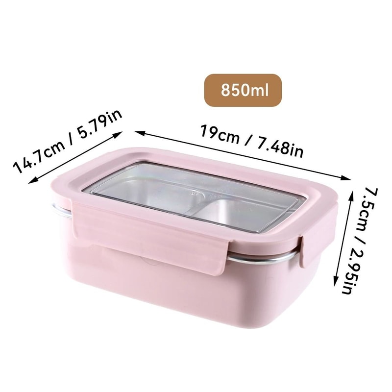 Large Capacity Stainless Steel Lunch Box Leak Proof Portable Food Container 7