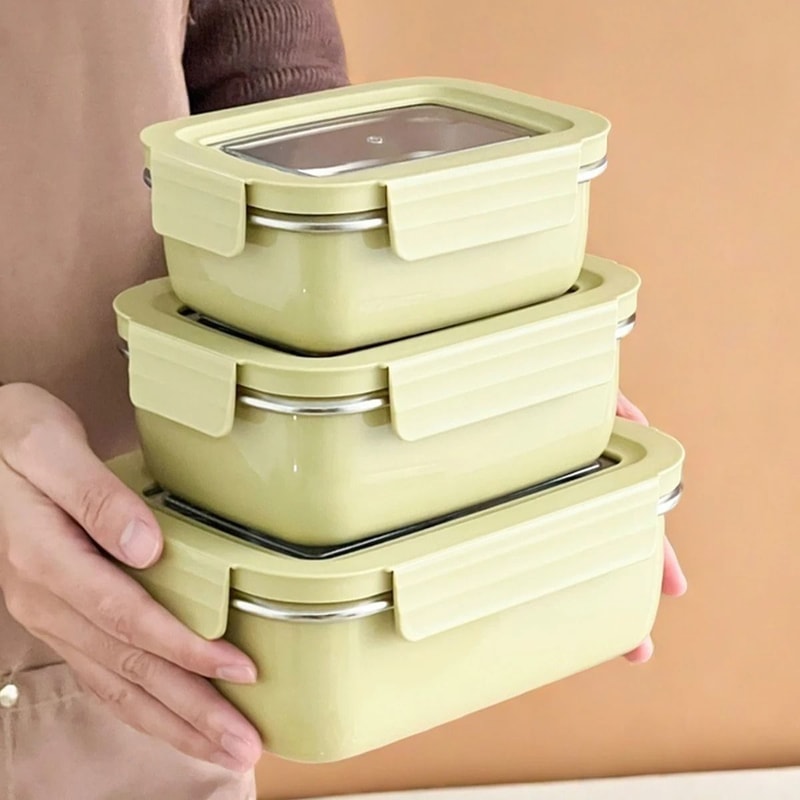 Large Capacity Stainless Steel Lunch Box Leak Proof Portable Food Container 12