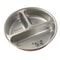 Round Stainless Steel Divided Dinner Plate 3 Compartment Reusable Food Tray 2