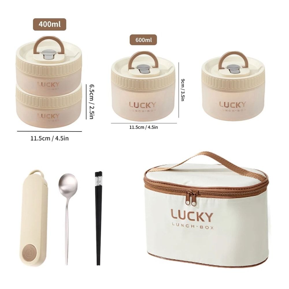 Transparent Lunch Box With Handle Portable Leak Proof Bento Container 7