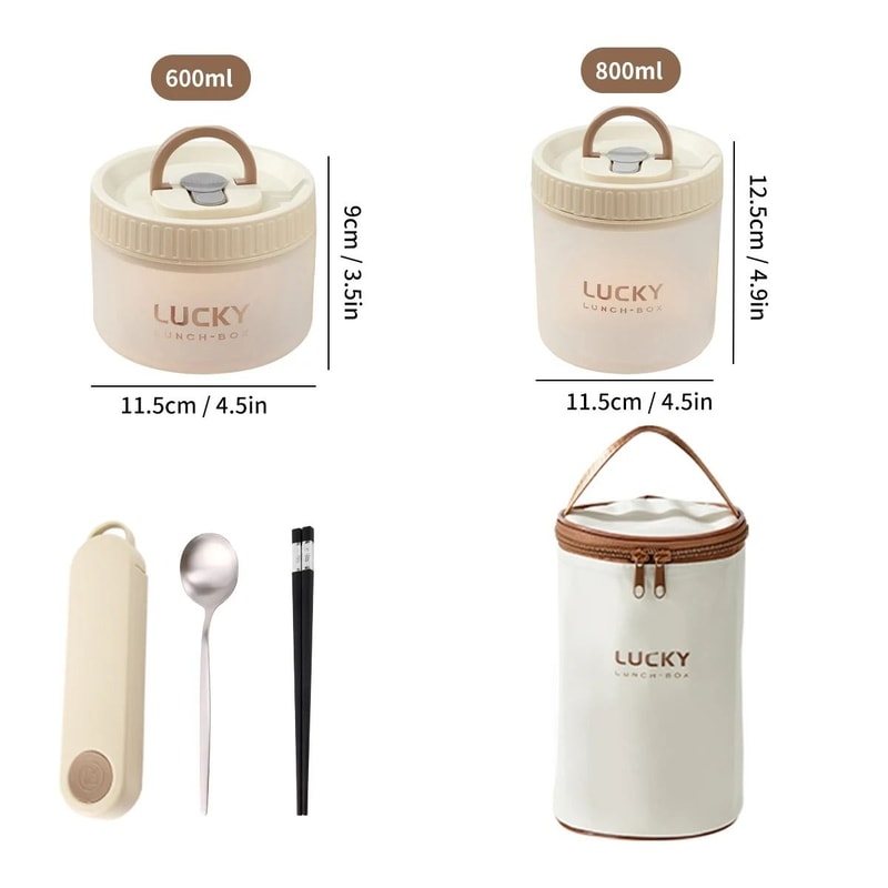 Transparent Lunch Box With Handle Portable Leak Proof Bento Container 5